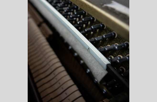 Used Eavestaff Satin Mahogany 108 Upright Piano - All Inclusive Premium Package (SN:206156) - Image 8